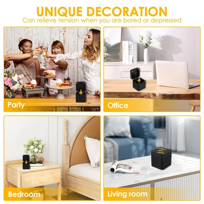 Out of the box pop-up Middle Finger Gift Box Creative Desk Home Decor Gifts Middle Finger Novelty Christmas Funny Prank Gift - Image 5