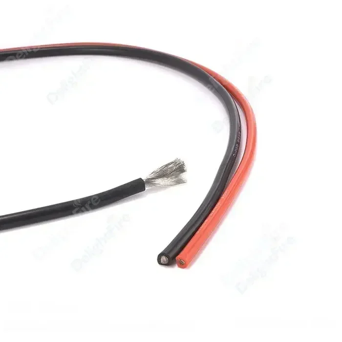 Silicone Cable Solar Panel Electrical Wire Heat Resistant Red Black 24 22 20 18 16 14 12 10 8 6 4 awg gauge for Car Auto Battery - Image 4