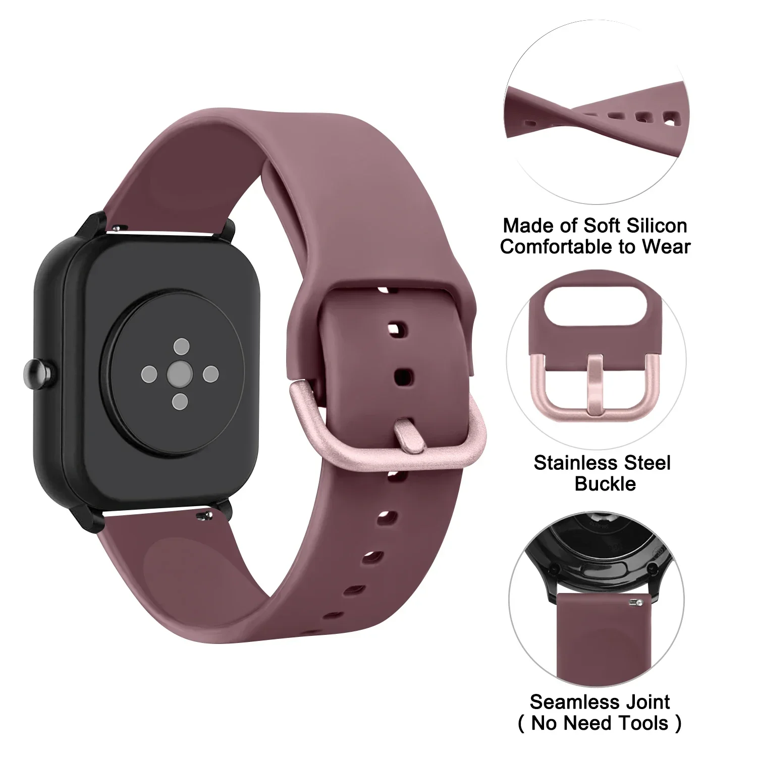 20 22mm Silicone Strap For Huawei Watch 3 4 Pro GT 4 46mm/GT 3/GT Runner/GT 2 Pro/GT 3 Pro Band For Honor watch Magic 2 Bracelet - Image 6