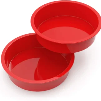 Round Cake Pan - Silicone Cake Mold for Baking, Non-stick Baking Pan for Layer Cake, Cheesecake and Chocolate Cake - 4" 6&q
