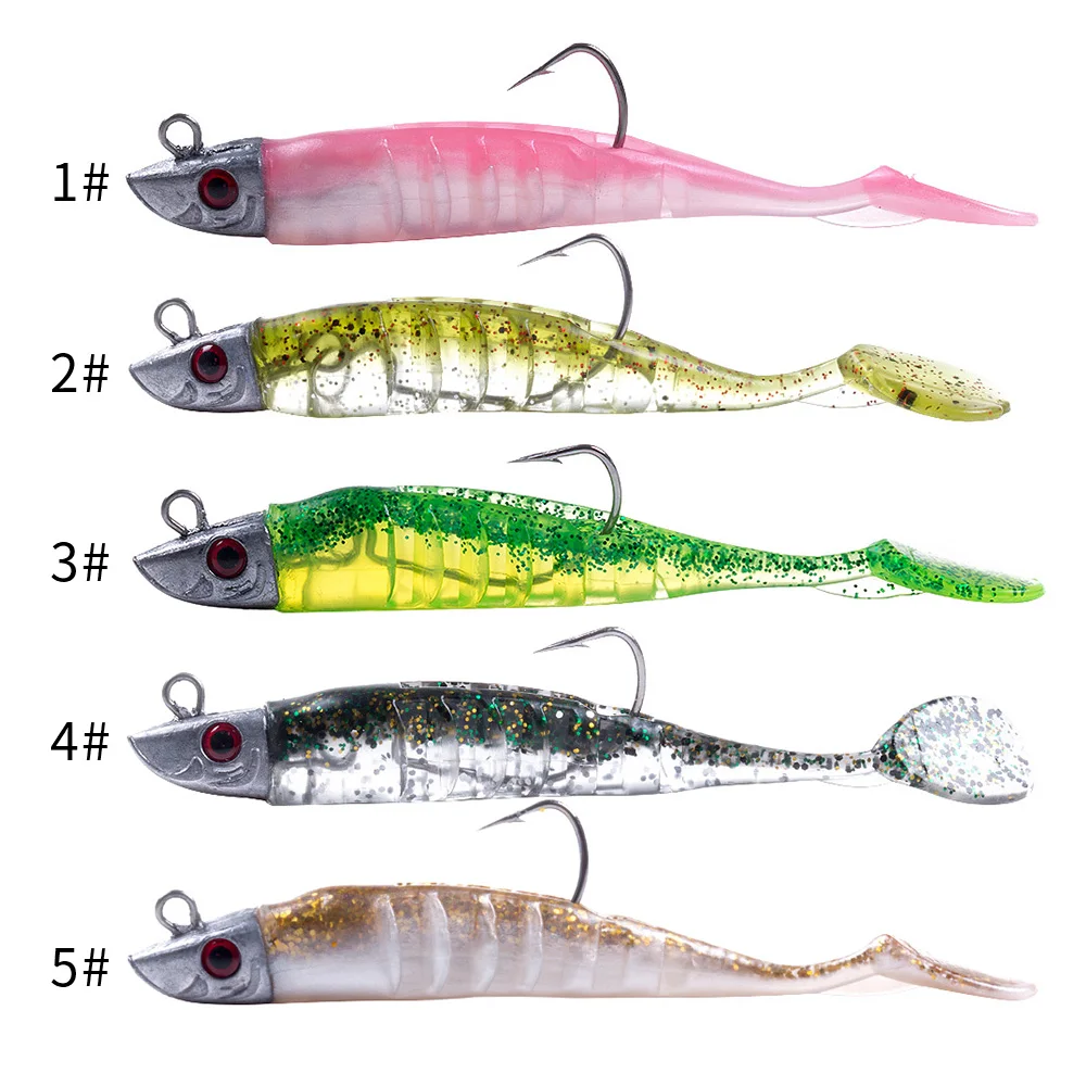 HENGJIA Jigging Head Soft Silicone Bait Wobblers 9cm15g 11cm 25g Sea Fishing Soft Lures Swimbait Peche For Bass Pike Leurre - Image 3