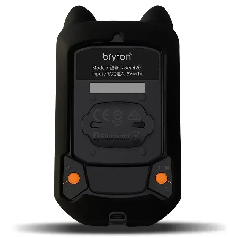 Bike Computer Silicone Case & Screen Protector Cover For Bryton Rider 420 R420 R320 GPS Quality Ca-ears Model - Image 4