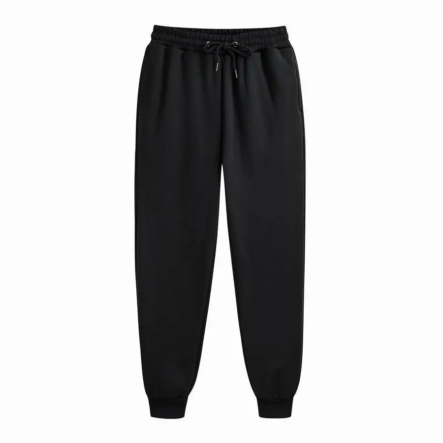 Men's Sweatpants Spring Autumn Fleece Pants Sport Long Pants Casual Drawstring Pockets Trousers Oversize Sweatpants For Men - Image 3