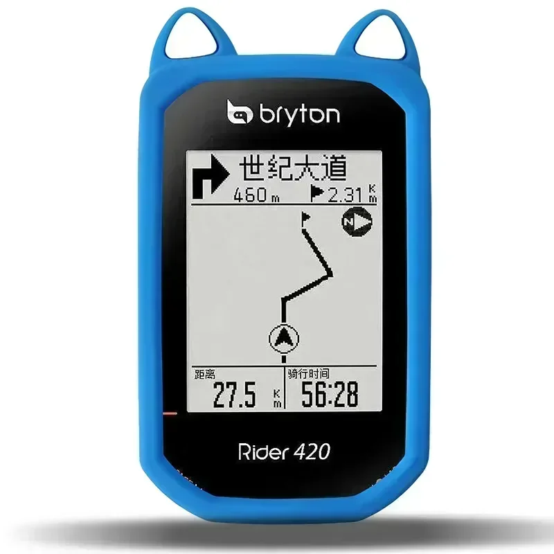 Bike Computer Silicone Case & Screen Protector Cover For Bryton Rider 420 R420 R320 GPS Quality Ca-ears Model