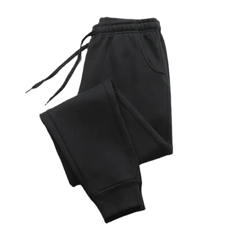 Mens Casual Pants Autumn Winter Fleece Sweatpants Men Running Jogger Sports Gym Trousers Fashion Solid Color Workout Long Pants - Image 7